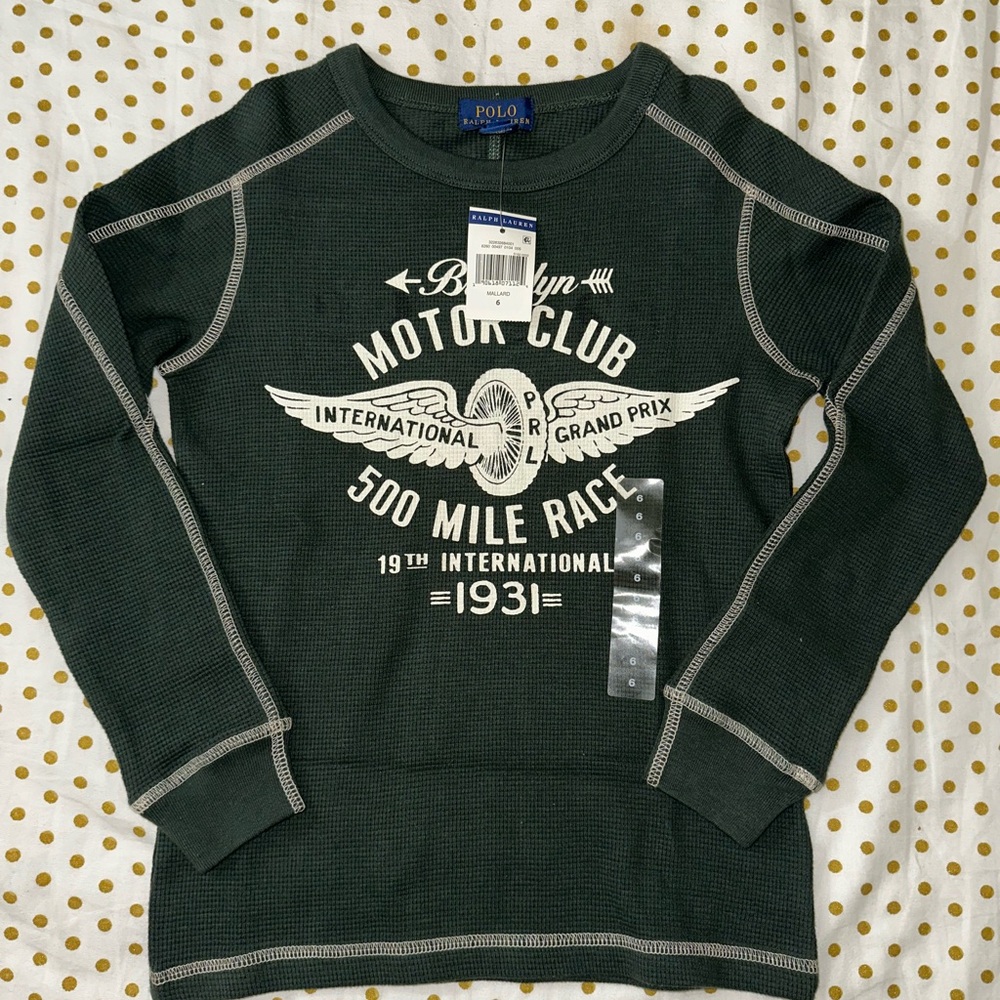Polo Ralph Lauren Waffle-Knit Cotton Long-Sleeve Shirt